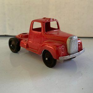 Tootsietoy Red Semi Truck Cab, Chicago 24, Red Paint Vintage from 1960s